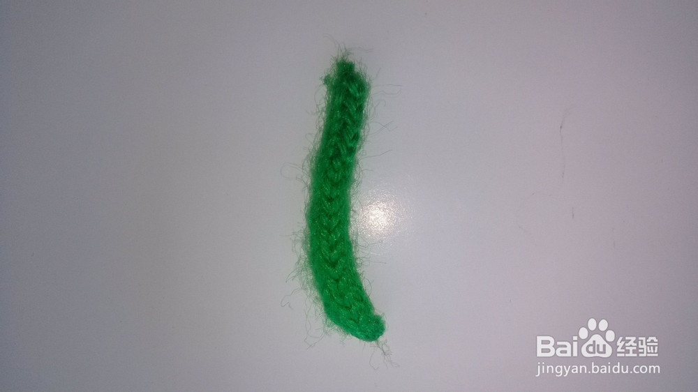 针织苹果挂件的制作