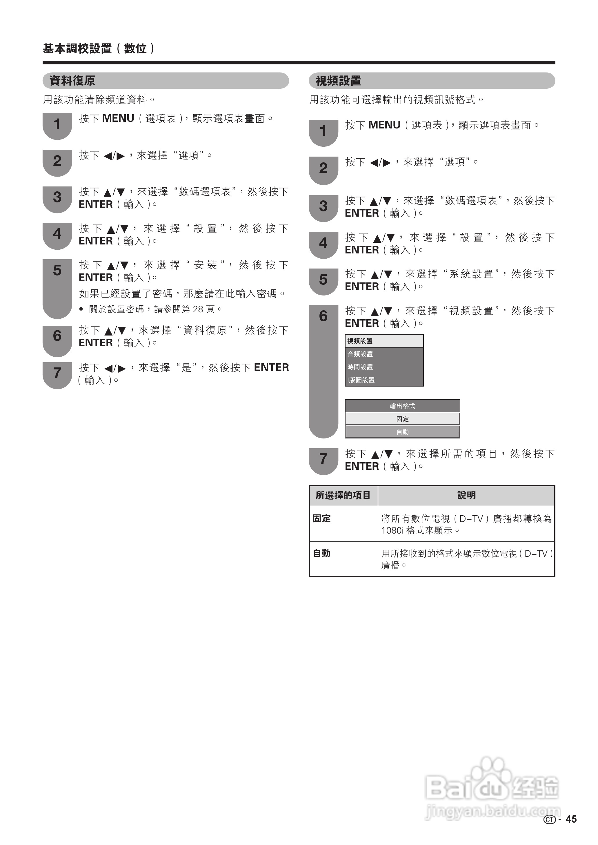 声宝LC-46G77H型液晶电视机说明书:[5]