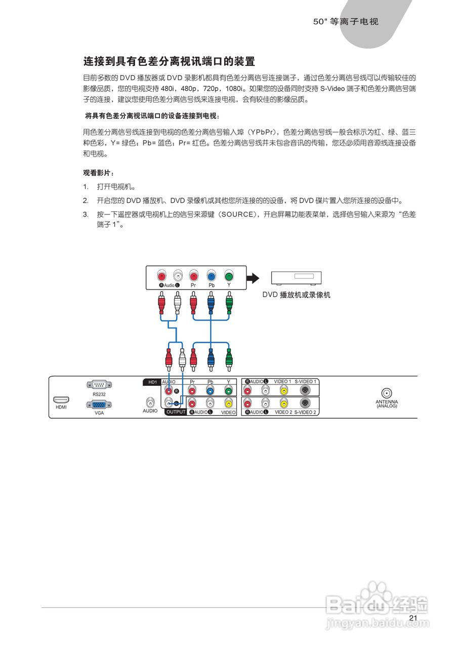 中晶MICROTEK型50寸等离子电视机使用说明书:[3]