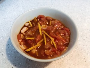 酸菜肉丝炒毛豆