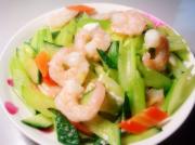 【鲁菜】--黄瓜虾球