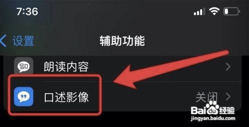 苹果如何开启自动播放口述影像功能