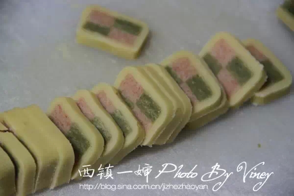 三色马赛克饼干