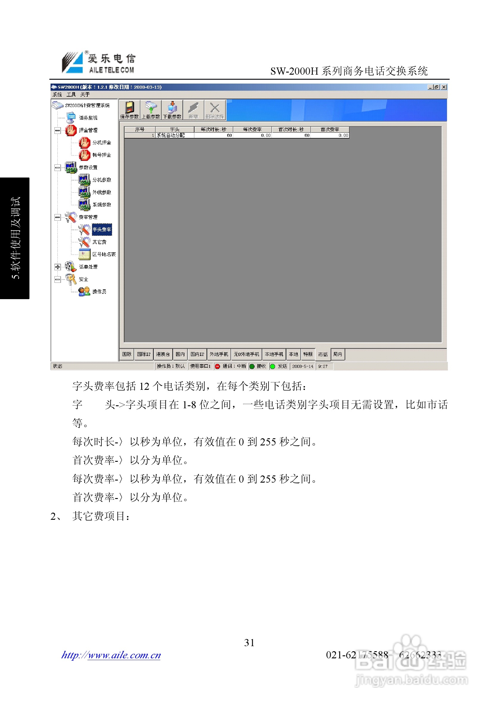 SW-2000H系列程控用户电话交换机操作说明书:[4]