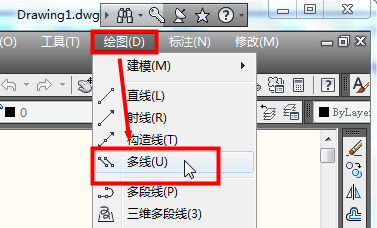cad多线怎么画