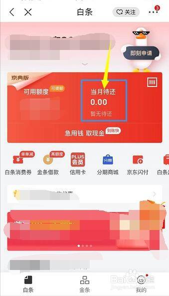 如何查看京東白條賬單