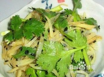 香菜炒土豆条