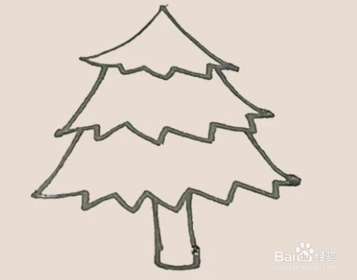 简笔画松树的简单画法