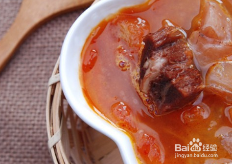 牛筋红酒西红柿浓汤