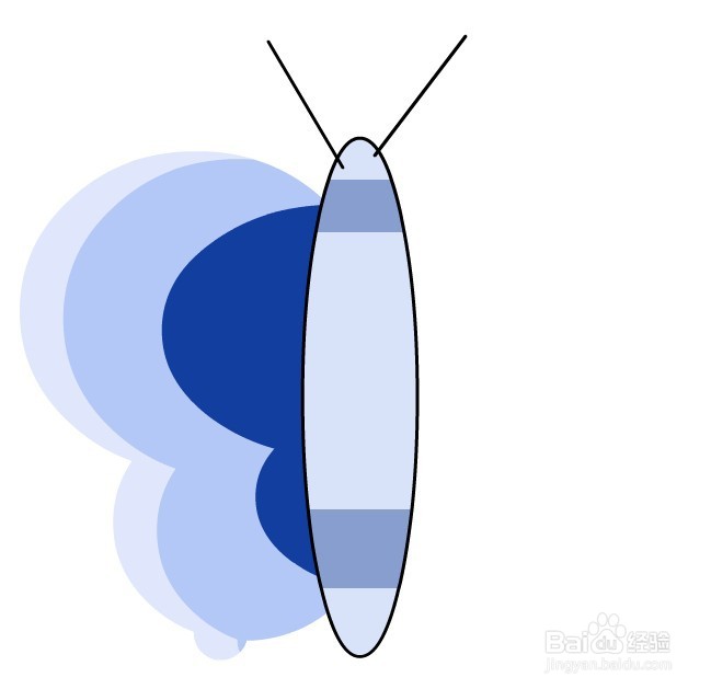 flash绘制一个蝴蝶的效果