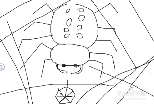 如何快速画出一直蜘蛛？