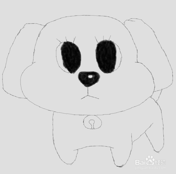 简笔画可爱小狗的画法