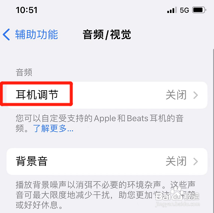 苹果手机如何自定义音频设置