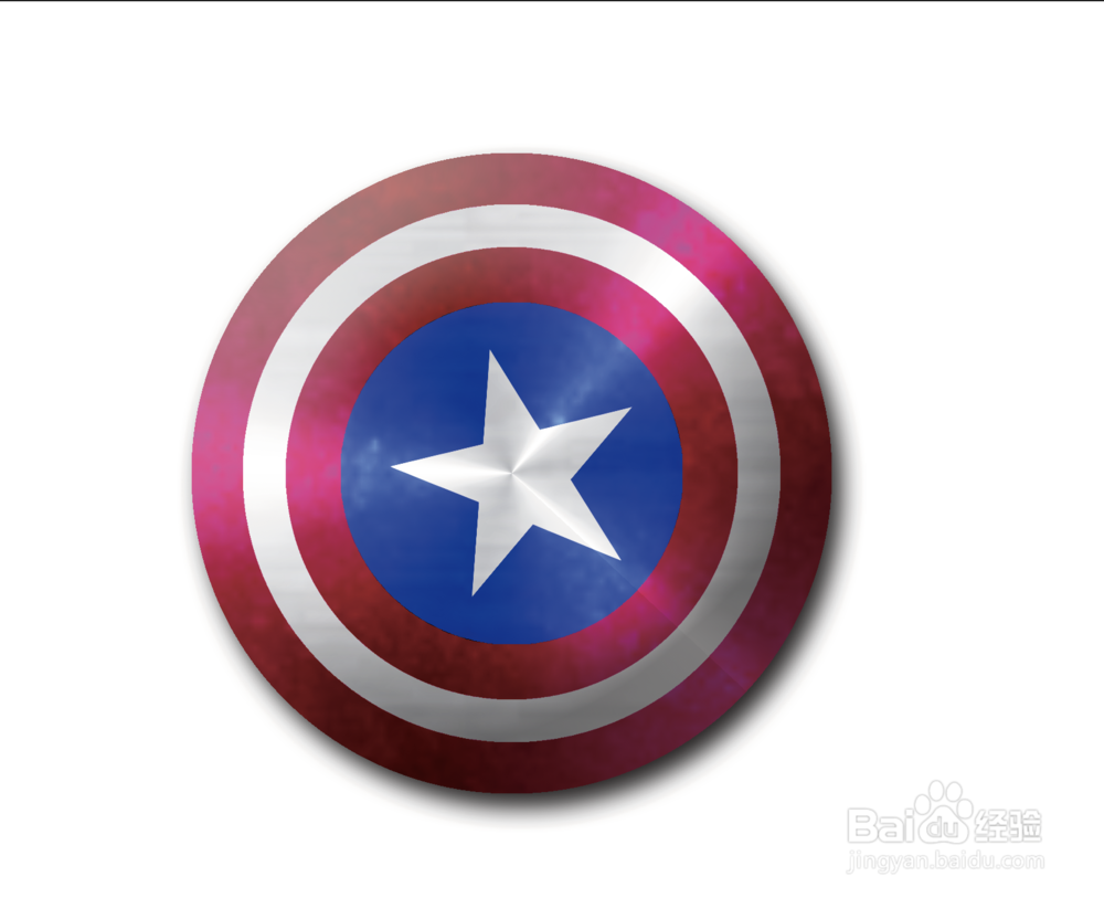 如何用ps制作队长盾牌(6)