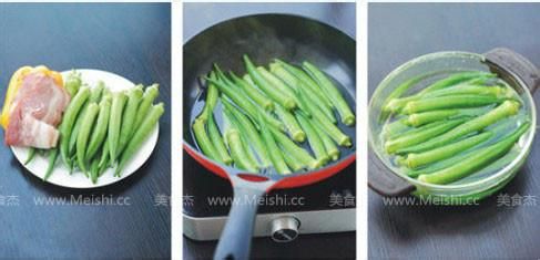 培根炒秋葵做法
