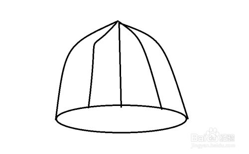 画图工具怎么画一个鸟笼?