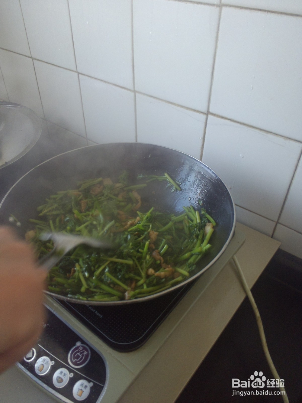 肉炒蒿子秆怎么做