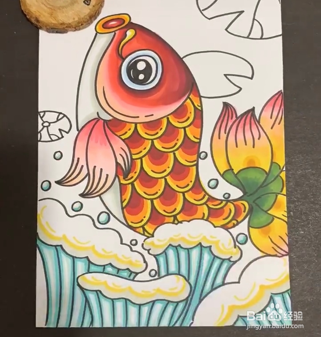 教你绘画观赏的鱼儿