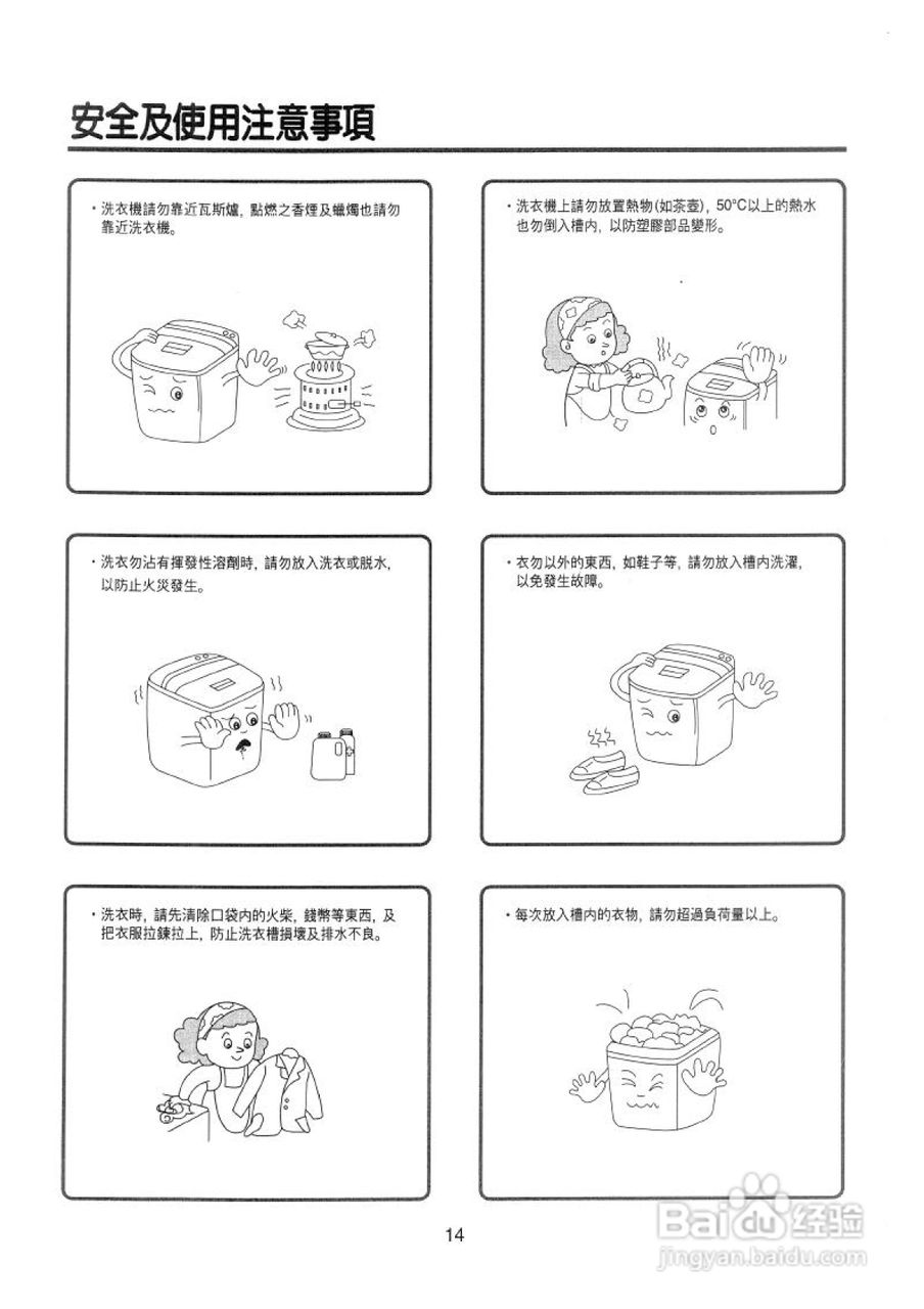 声宝ES-758型洗衣机说明书