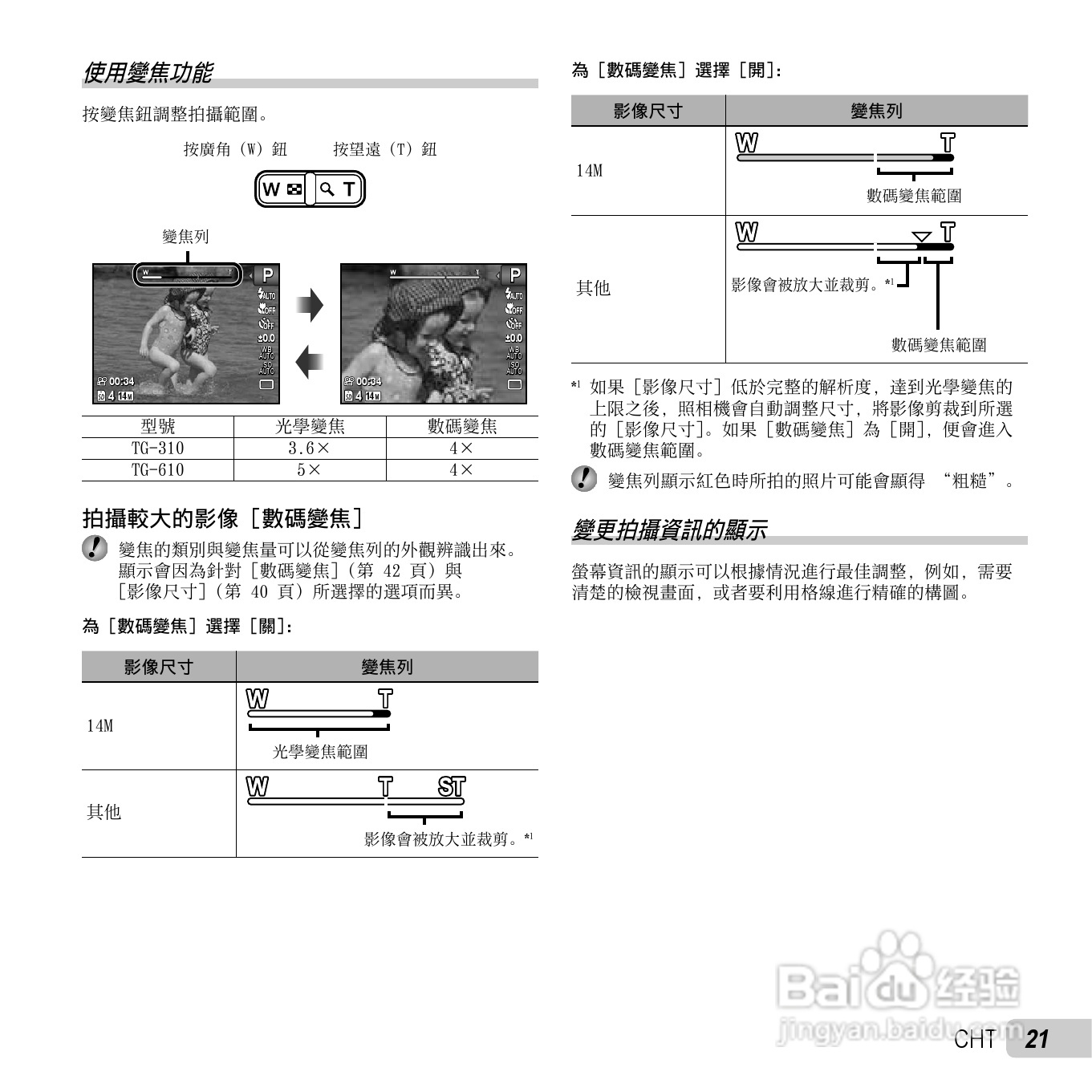 奥林巴斯TG-610数码相机说明书:[3]