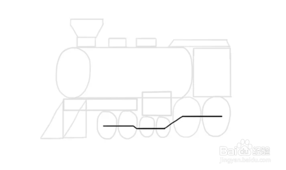 如何绘制老式蒸汽机火车头