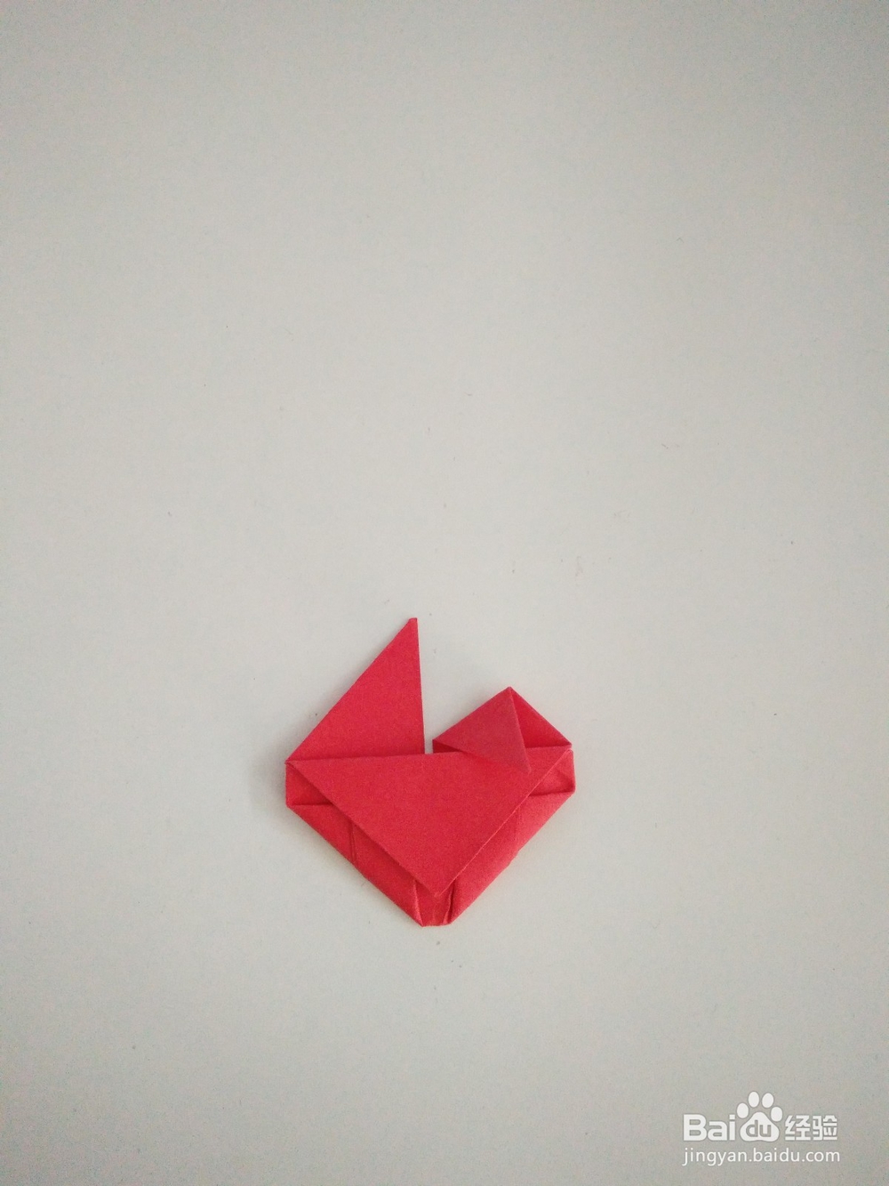 怎么用纸折爱心