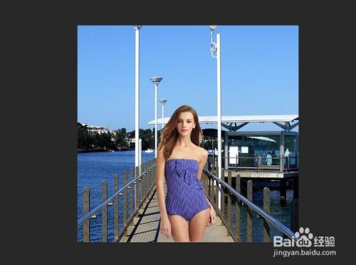 Photoshop为人物更换背景照片 百度经验