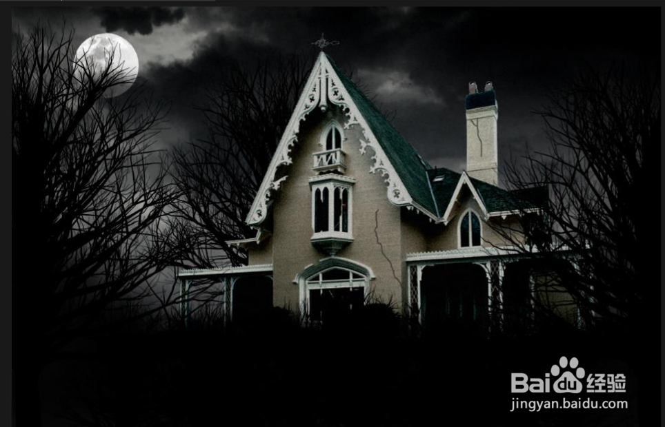 Photoshop之梦游鬼屋3