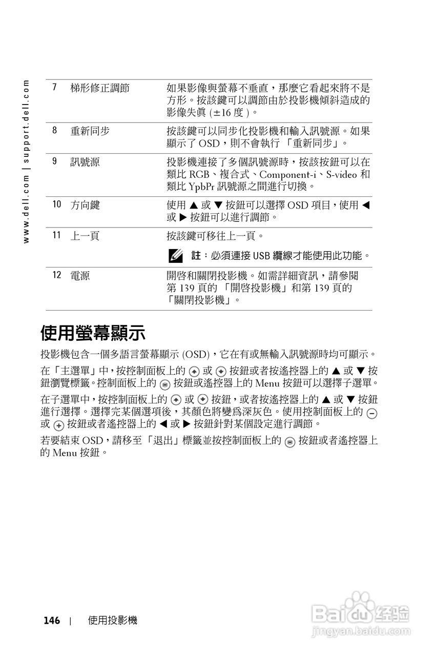 DELL Dell 1200MP Projector投影机说明书:[15]