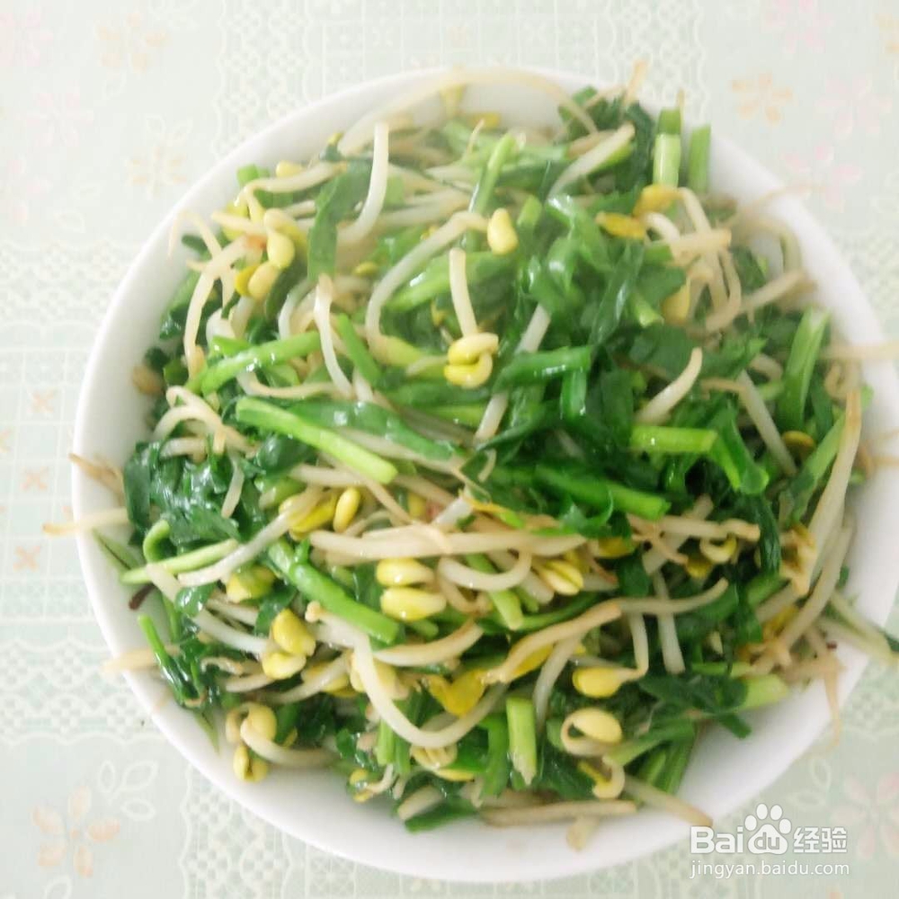黄豆芽炒韭菜家庭做法