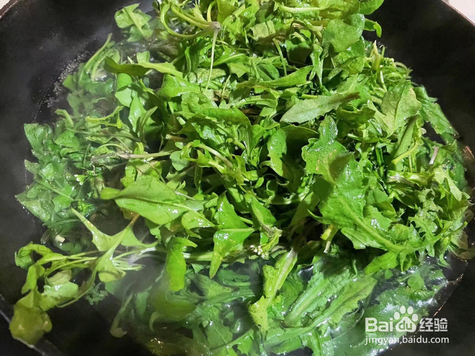 凉拌荠菜的做法