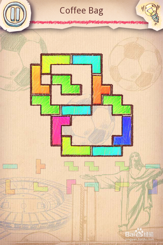 Doodle Fit2 攻略-11 Brazil 巴西