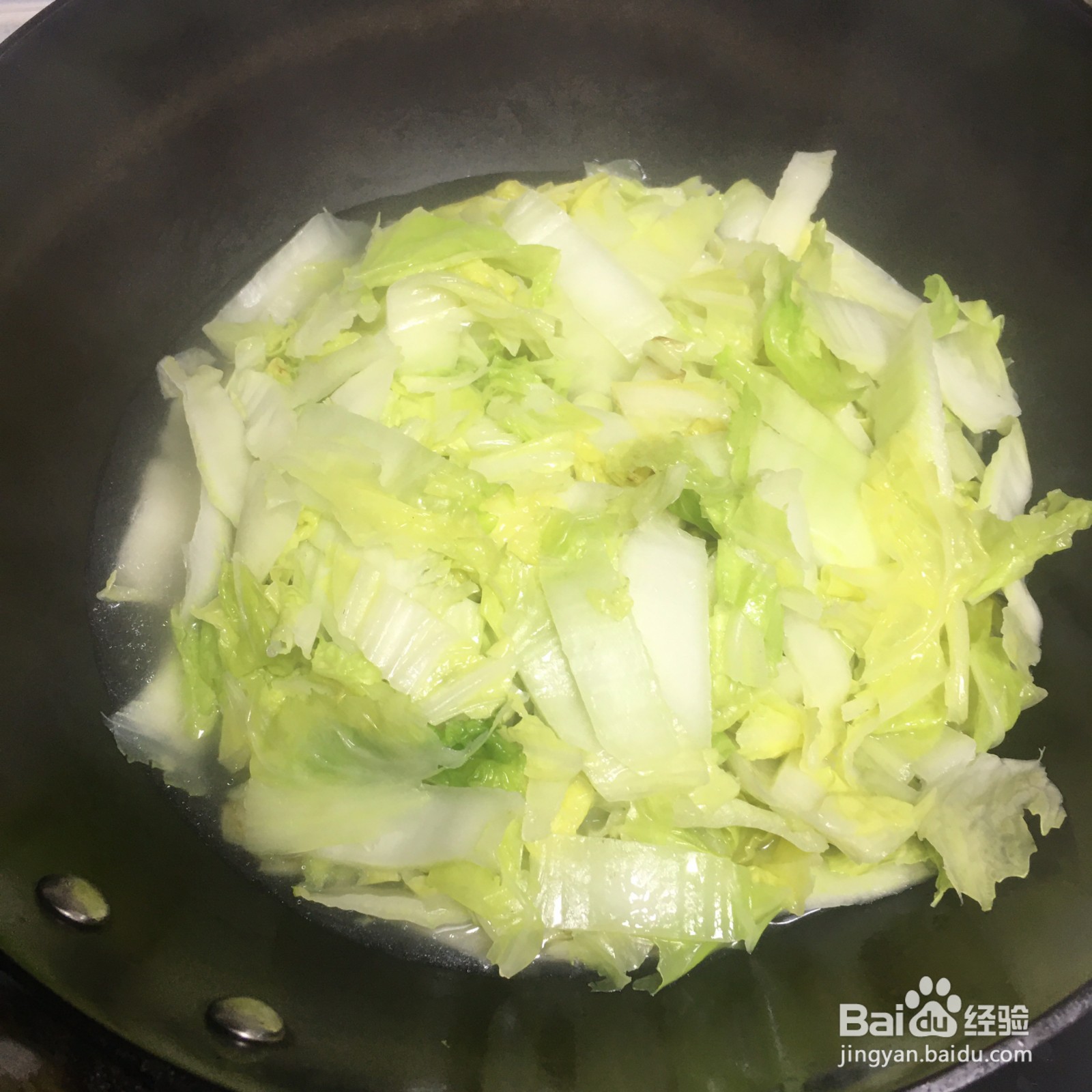 肉末白菜炒年糕的做法