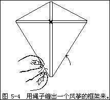 制作菱形风筝