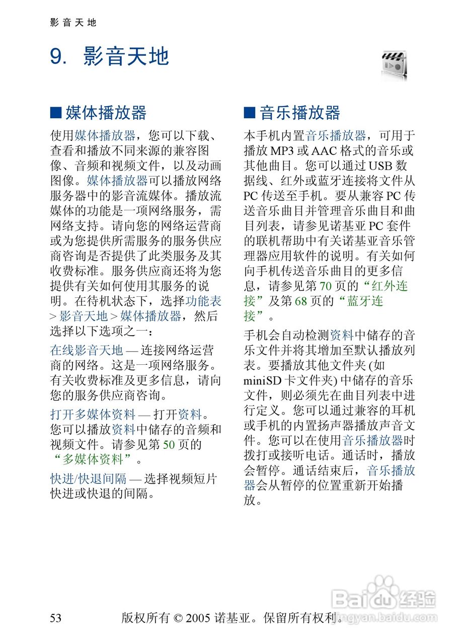 诺基亚6268手机使用说明书:[6]