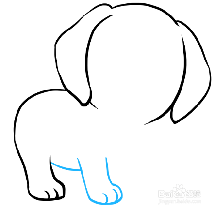 怎么画中华田园犬