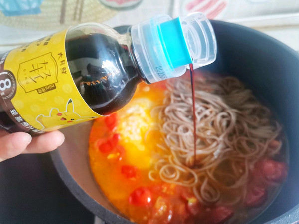 番茄鸡蛋荞麦面