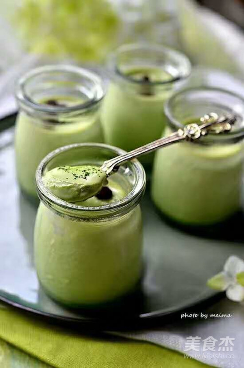 青汁布丁的做法