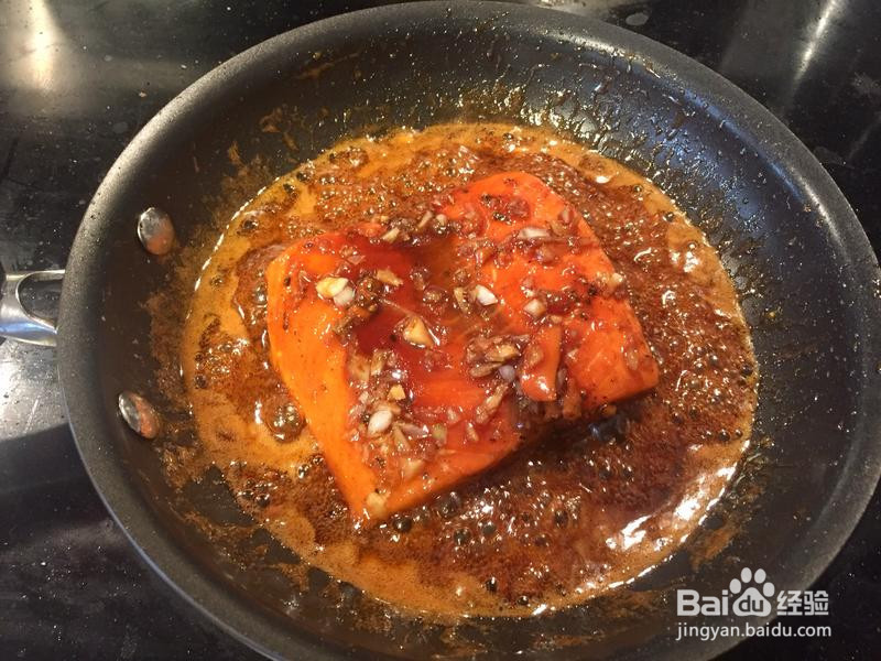 15分钟蜜汁烤三文鱼的做法