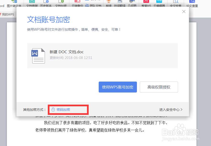 怎样对文档进行加密？