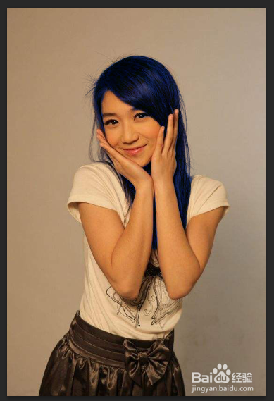 PS教你快速更换人物头发颜色