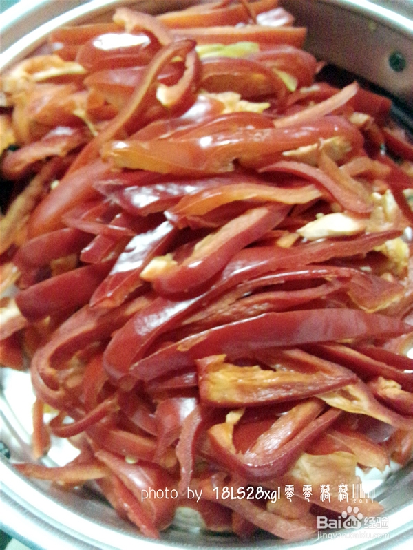 家常菜:双椒肉丝