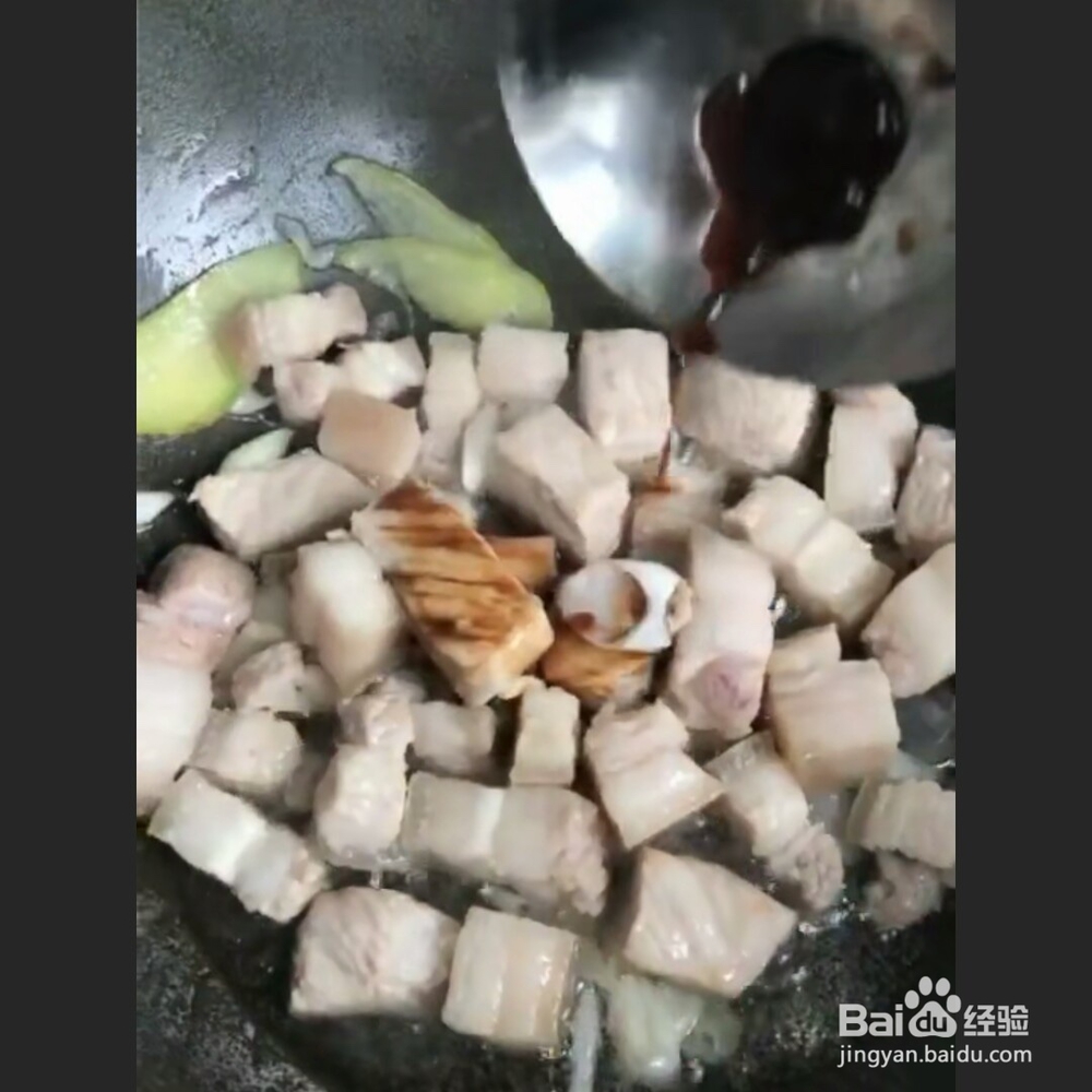五花酱焖大豆腐做法教程