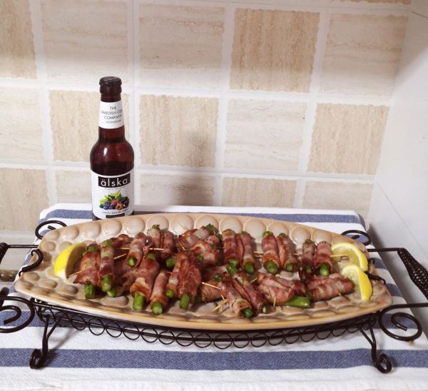 香煎培根芦笋卷