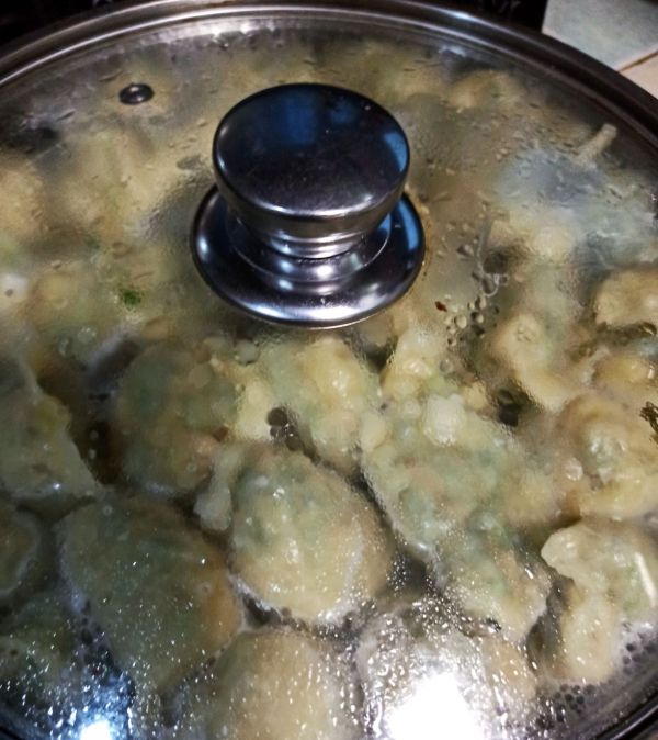 韭菜鲜贝柱肉饺子