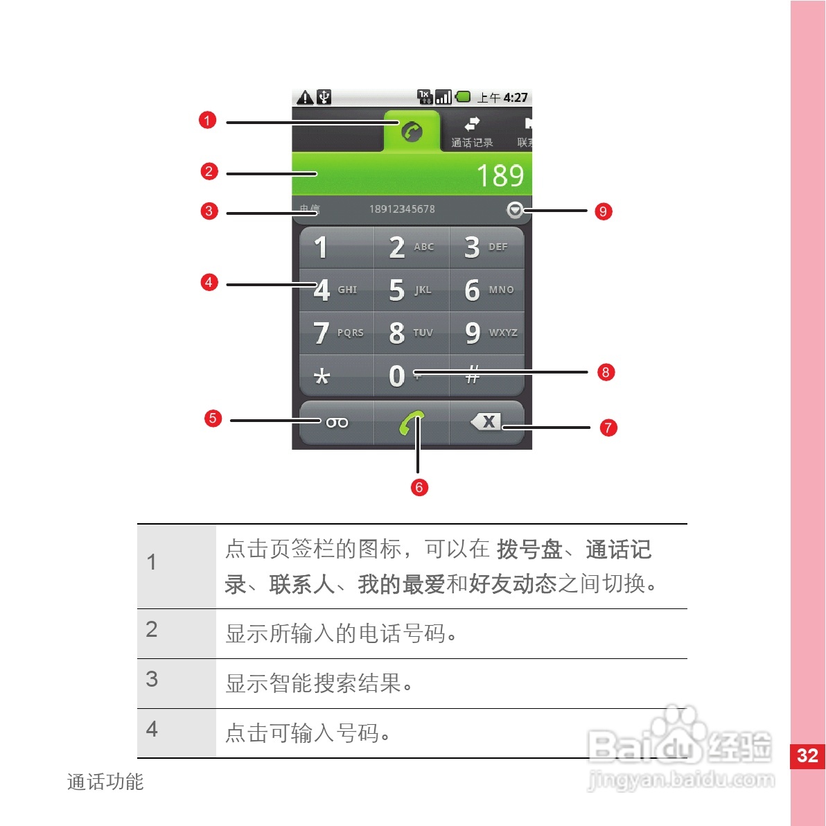 华为手机C8600型使用说明书:[4]