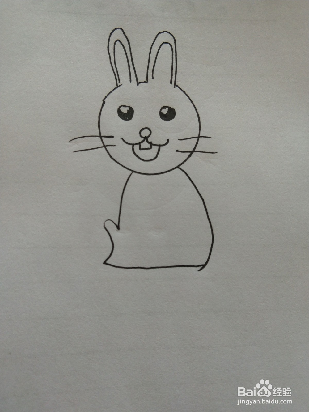 小兔子的简笔画这样画