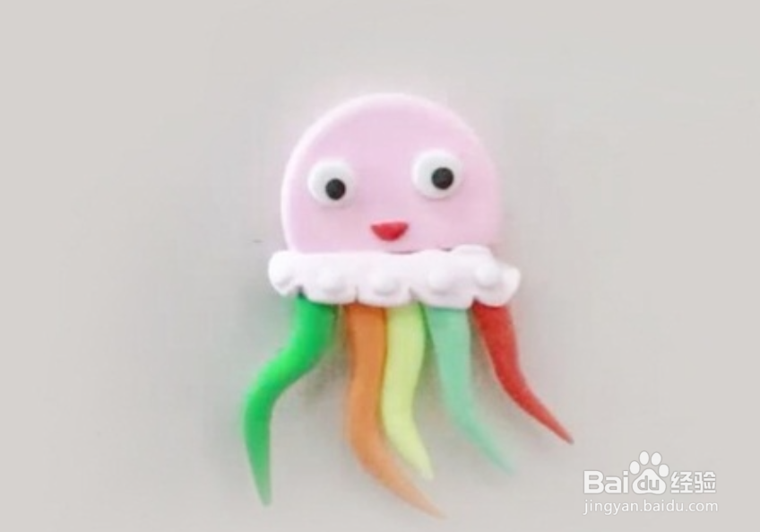 用超轻粘土做水母