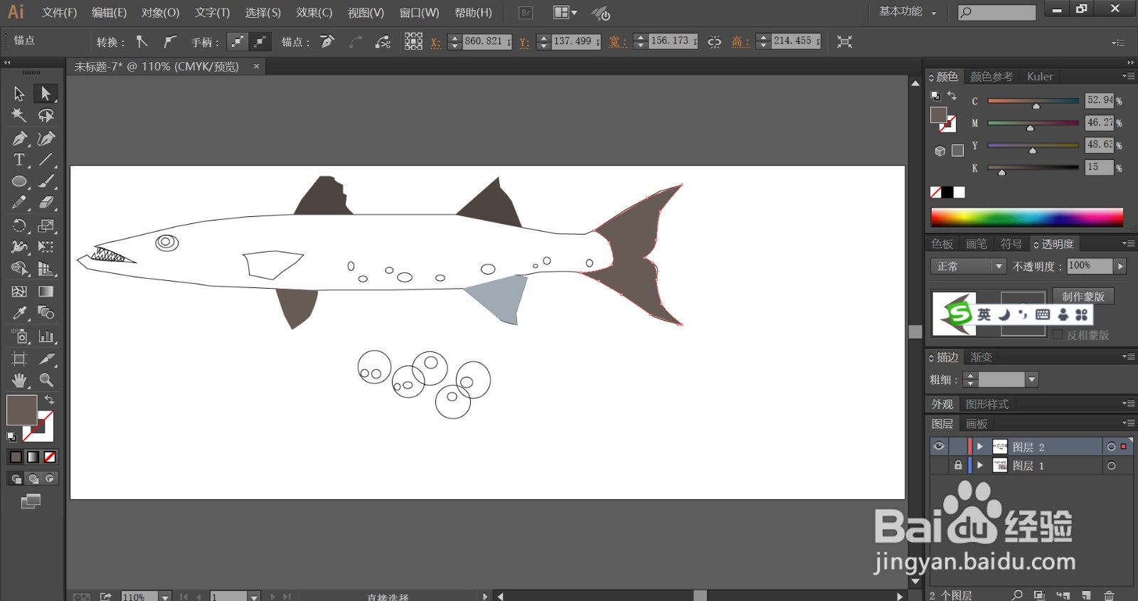 梭鱼的卵怎么画简笔画