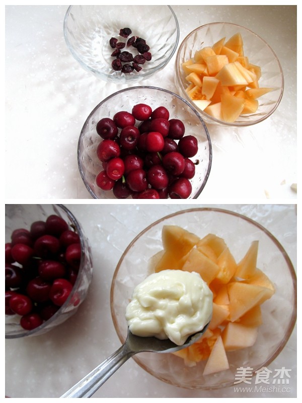 甜瓜沙拉盅的做法